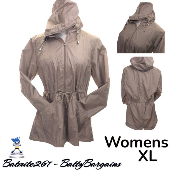 INTL d.e.t.a.i.l.s  Womens XL Dusty Pink Parka In Pocket Jacket Hooded - Picture 1 of 11